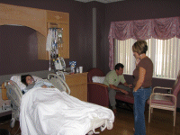 Hanging out in the delivery room